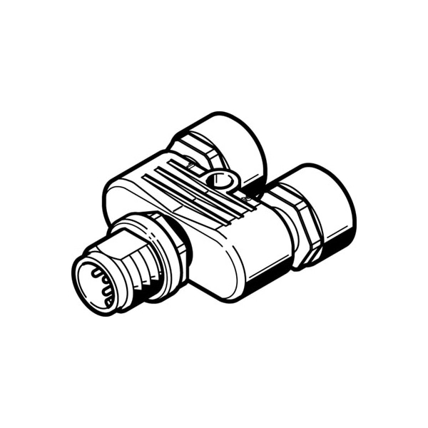 Festo Push-In T-Connector NEDU-L2R1-V10-M12G5-M12G5 NEDU-L2R1-V10-M12G5-M12G5 - main